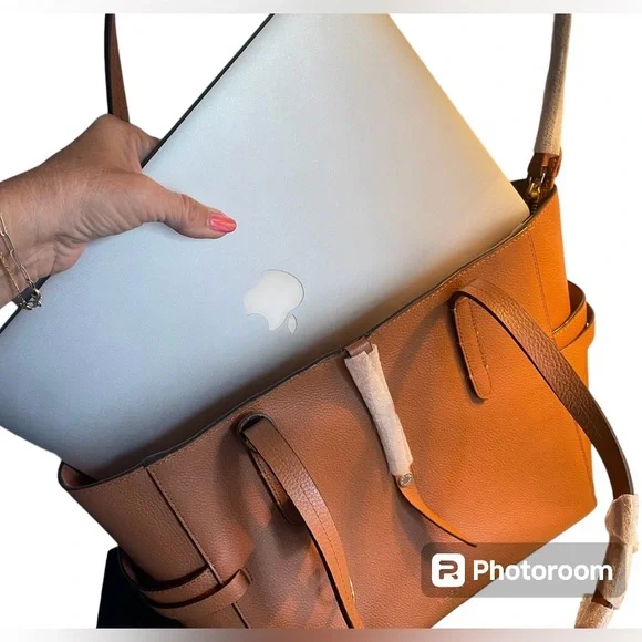 Radley London NWT Leather Shoulder Bag & Dust Bag Lg Abington Road Tan - Picture 6 of 16